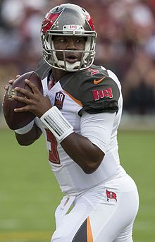 JAMEIS L. WINSTON, THE NO.1 PICK OF THE 2015 NFL DRAFT, THE FIRST QUARTERBACK PICKED IN THE 2015 NFL DRAFT, THE STARTING QUARTERBACK AND WINNER OF THE  2014 BCS National Championship Game, THE YOUNGEST PLAYER TO WIN THE HEISMAN, AND THE TRUE PROTOTYPE NFL QUARTERBACK OF THE FUTURE.
