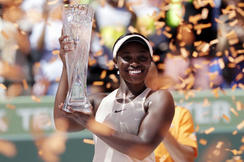 2017 US OPEN CHAMPION, “Sloane (MS. DIESEL) Stephens”, Triumphs Over Jelena Ostapenko  In Straight Sets, To Win The Miami Open Crown