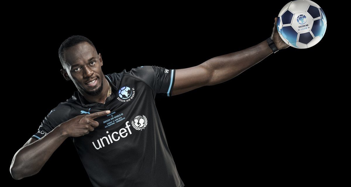 Usain Bolt ‘Signs’ For Socceraid Charity Match, Usain Bolt To Play First Official Match As A Footballer At Old Trafford