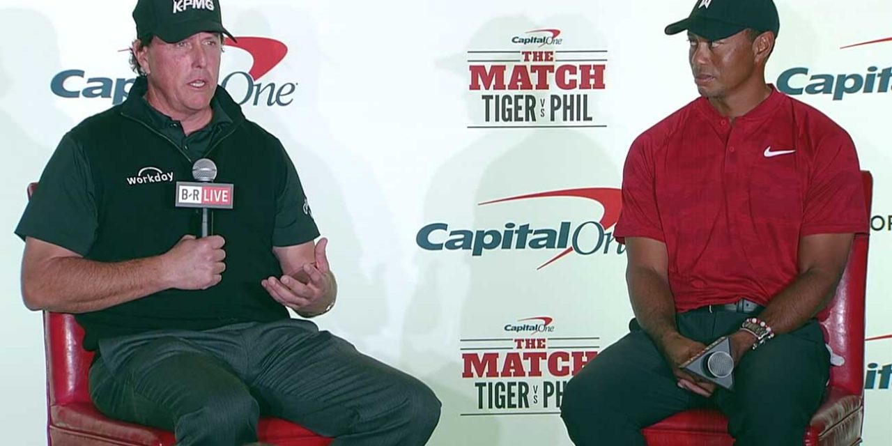 THE GREATEST GOLFER OF ALL-TIME, TIGER WOODS VS HIS NO.1 MOST FIERCE COMPETITOR,PHIL MICKELSON, IN THE GREATEST GOLF MATCH OF THE CENTURY