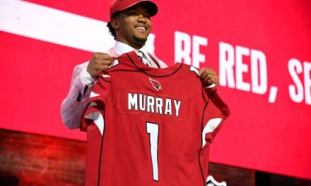 KYLER MURRAY IS THE FIRST QUARTERBACK TO BE PICKED, IS THE 2019 NFL NO.1 DRAFT PICK, AS THE ARIZONA CARDINALS SELECT THE BEST OVERALL PLAYER, AND QUARTERBACK IN THE NATION TO LEAD THEIR FRANCHISE BACK TO THE DAYS OF GLORY.  DWAYNE HASKINS HAS BEEN DRAFTED NO.15 IN THE NFL BY THE WASHINGTON REDSKINS AS THEIR FRANCHISE QUARTERBACK.