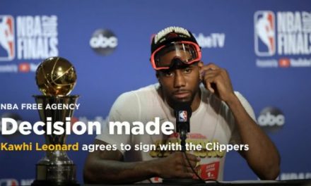 NBA CHAMPION AND MVP, Kawhi Leonard, picks THE LOS ANGELES ClipperS, with Paul George ALSO IN THE FOLD, stunning THE NBA IN IT’S TOTALITY, TO INCLUDE THE TORONTO Raptors and THE LOS ANGELES Lakers.  Also, Danny Green and the Los Angeles Lakers Agree to Two-Year, $30 Million Deal