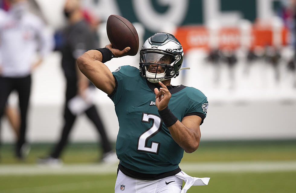 Rookie QB Jalen Hurts Shines In First Career Start As he leads the Eagles, and they Defeats the first place New Orleans Saints 24-21