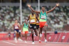 Ethiopia’s Selemon Barega wins track gold, PLACES 1ST IN  Tokyo Olympics men’s 10,000 meters