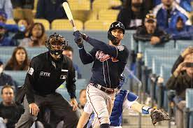 THE ATLANTA Braves put THE LOS ANGELES Dodgers in a familiar 3-1 hole, as Eddie Rosario leads NLCS Game 4 blowout